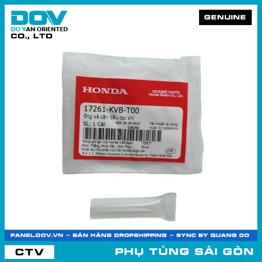 ỐNG XẢ (PÔ) CẶN BẦU LỌC GIÓ | HONDA PARTS CODE 17261KVBT00 — 17261KVBT00