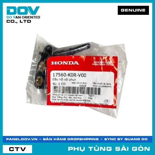 ĐẦU NỐI VÒI PHUN | HONDA PARTS CODE 17560K0RV00 — 17560K0RV00