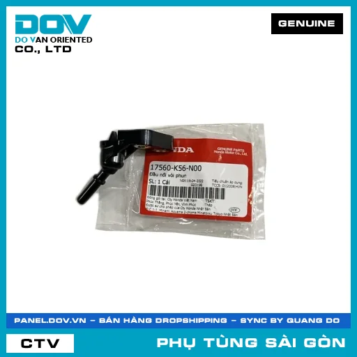 ĐẦU NỐI VÒI PHUN | HONDA PARTS CODE 17560K56N00 — 17560K56N00