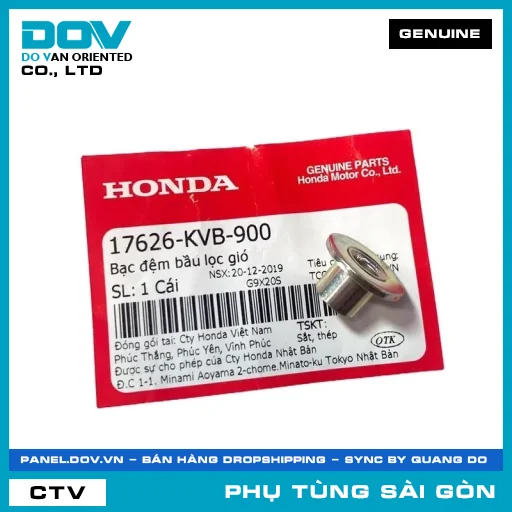 BẠC ĐỆM BẦU LỌC GIÓ | HONDA PARTS CODE 17626KVB900 — 17626KVB900