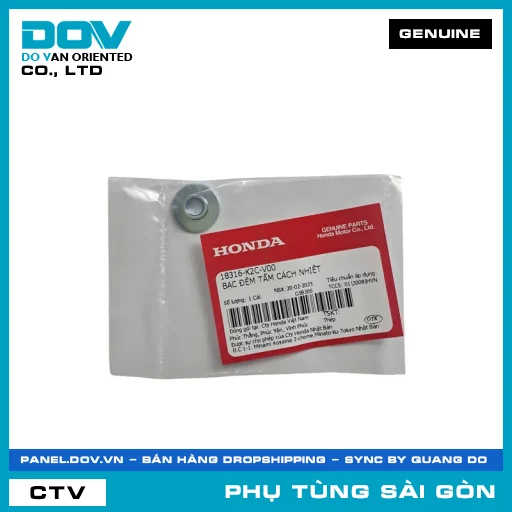 BẠC ĐỆM TẤM CÁCH NHIỆT | HONDA PARTS CODE 18316K2CV00 — 18316K2CV00