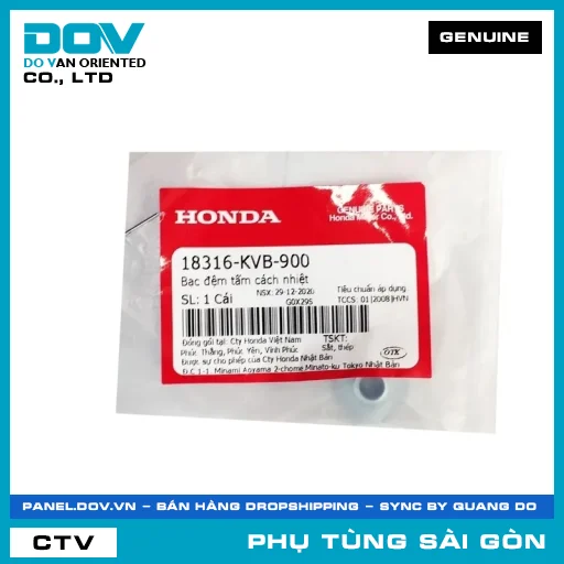 BẠC ĐỆM TẤM CÁCH NHIỆT | HONDA PARTS CODE 18316KVB900 — 18316KVB900