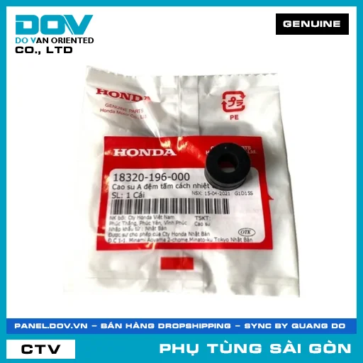 CAO SU A ĐỆM TẤM CÁCH NHIỆT ỐN | HONDA PARTS CODE 18320196000 — 18320196000