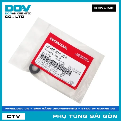 TẤM CAO SU BẢO VỆ | HONDA PARTS CODE 18345K15920 — 18345K15920