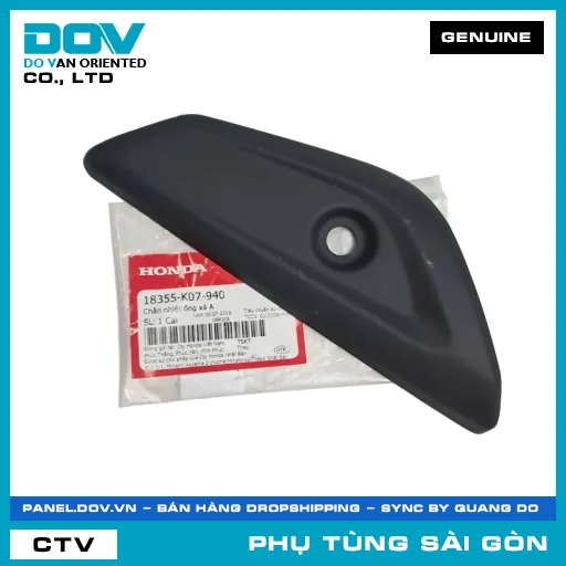 CHẮN NHIỆT ỐNG XẢ (PÔ) A | HONDA PARTS CODE 18355K07940 — 18355K07940