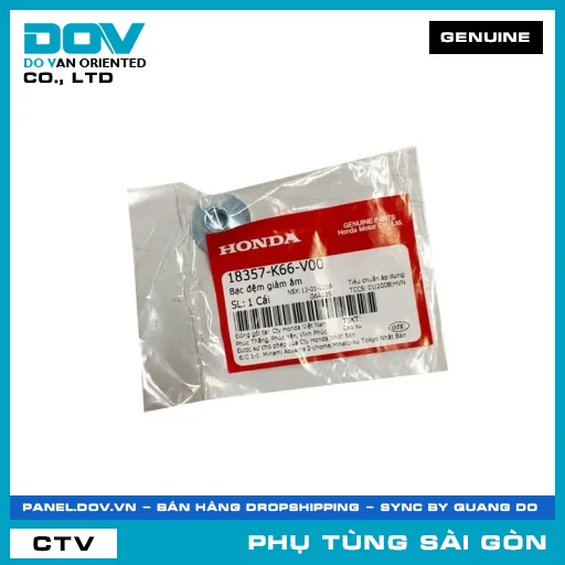 BẠC ĐỆM GIẢM ÂM | HONDA PARTS CODE 18357K66V00 — 18357K66V00