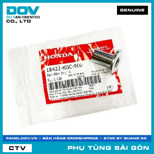 BẠC ĐỆM ỐNG XẢ (PÔ) | HONDA PARTS CODE 18422KGC900 — 18422KGC900