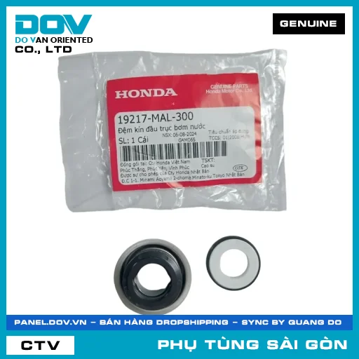 ĐỆM KÍN ĐẦU TRỤC BƠM NƯỚC | HONDA PARTS CODE 19217MAL300 — 19217MAL300