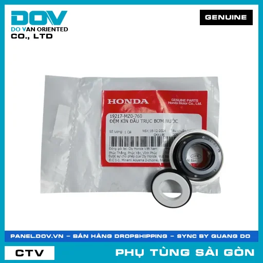 ĐỆM KÍN ĐẦU TRỤC BƠM NƯỚC | HONDA PARTS CODE 19217MZ0760 — 19217MZ0760