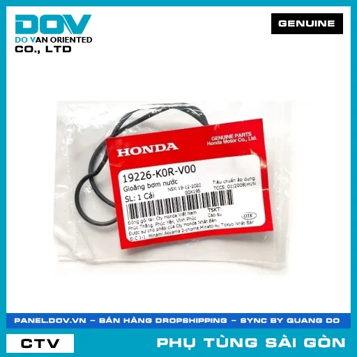 RON BƠM NƯỚC | HONDA PARTS CODE 19226K0RV00 — 19226K0RV00