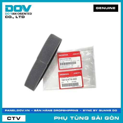 TẤM LỌC GIÓ BUỒNG DÂY ĐAI | HONDA PARTS CODE 19412KTW900 — 19412KTW900