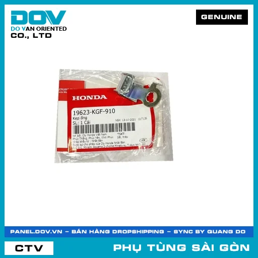 KẸP ỐNG | HONDA PARTS CODE 19623KGF910 — 19623KGF910