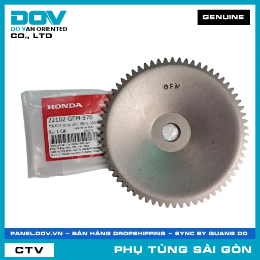 MÁ TĨNH PULY CHỦ ĐỘNG (66RĂNG) | HONDA PARTS CODE 22102GFM970 — 22102GFM970