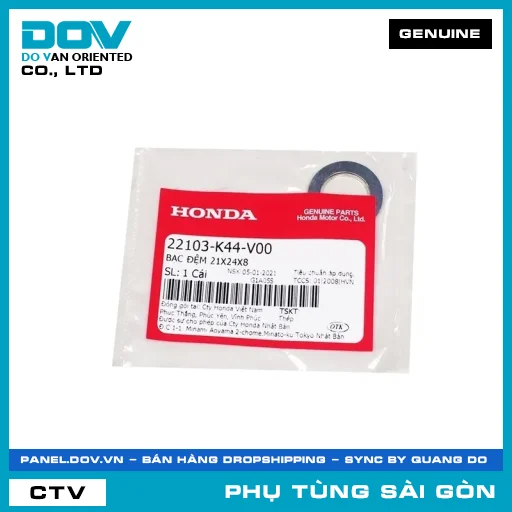 BẠC ĐỆM 21X24X8 | HONDA PARTS CODE 22103K44V00 — 22103K44V00