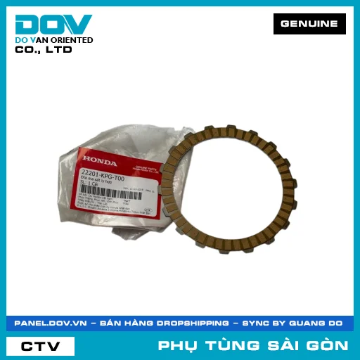 ĐĨA MA SÁT LY HỢP | HONDA PARTS CODE 22201KPGT00 — 22201KPGT00
