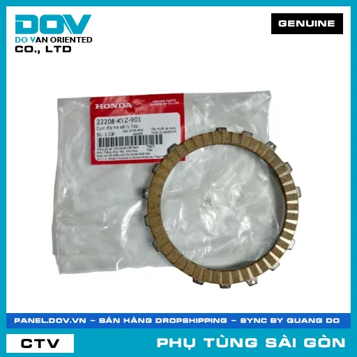 CỤM ĐĨA MA SÁT LY HỢP | HONDA PARTS CODE 22208KYZ901 — 22208KYZ901
