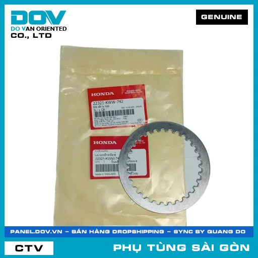ĐĨA SẮT LY HỢP | HONDA PARTS CODE 22321KWW742 — 22321KWW742