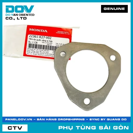 TẤM ÉP GUỐC VĂNG LY HỢP | HONDA PARTS CODE 22361K27V02 — 22361K27V02
