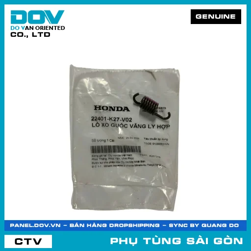 LÒ XO GUỐC VĂNG LY HỢP | HONDA PARTS CODE 22401K27V02 — 22401K27V02