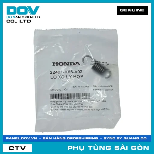 LÒ XO LY HỢP | HONDA PARTS CODE 22401K66V02 — 22401K66V02