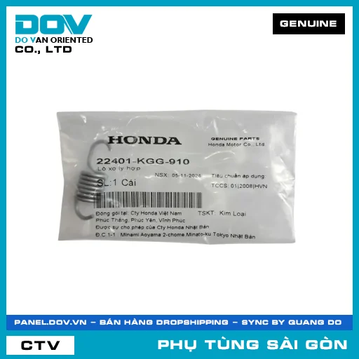 LÒ XO LY HỢP | HONDA PARTS CODE 22401KGG910 — 22401KGG910