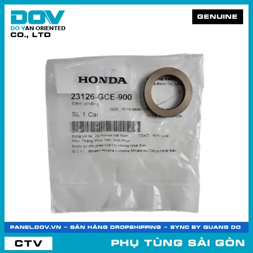 ĐỆM PHẲNG | HONDA PARTS CODE 23126GCE900 — 23126GCE900