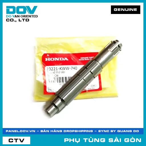 TRỤC SỐ THỨ CẤP | HONDA PARTS CODE 23221KWW740 — 23221KWW740