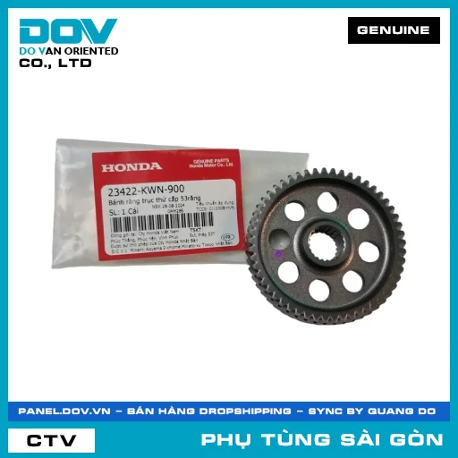 BÁNH RĂNG TRỤC THỨ CẤP 53RĂNG | HONDA PARTS CODE 23422KWN900 — 23422KWN900