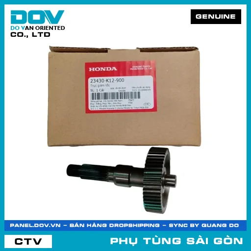 TRỤC GIẢM TỐC | HONDA PARTS CODE 23430K12900 — 23430K12900