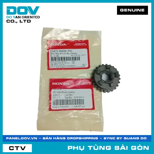 BÁNH RĂNG SỐ 4 SƠ CẤP (24RĂNG) | HONDA PARTS CODE 23471KWW741 — 23471KWW741