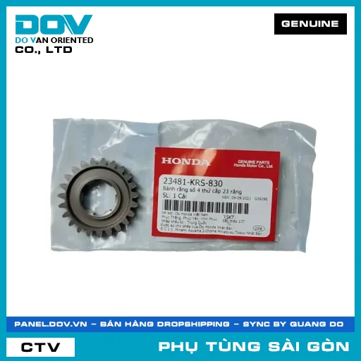 BÁNH RĂNG SỐ 4 THỨ CẤP 23 RĂNG | HONDA PARTS CODE 23481KRS830 — 23481KRS830