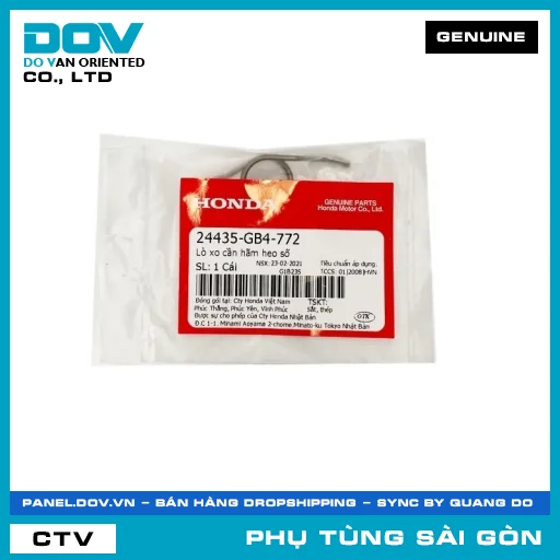 LÒ XO CẦN HÃM HEO SỐ | HONDA PARTS CODE 24435GB4772 — 24435GB4772