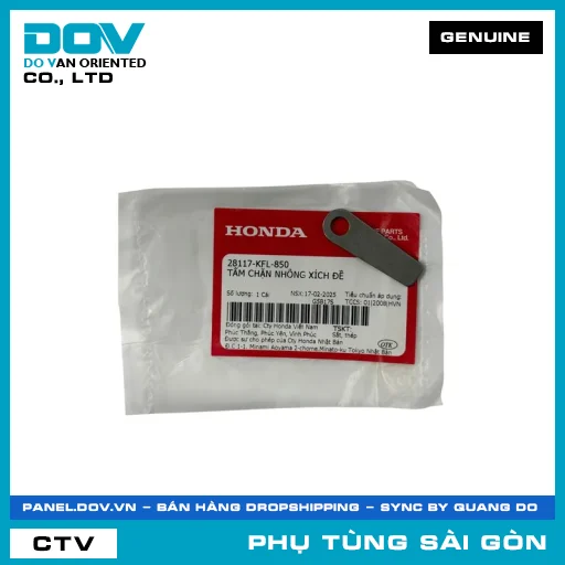 TẤM CHẶN NHÔNG XÍCH ĐỀ | HONDA PARTS CODE 28117KFL850 — 28117KFL850