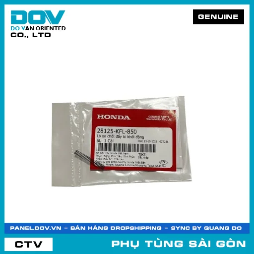 LÒ XO CHỐT ĐẨY BI KHỞI ĐỘNG | HONDA PARTS CODE 28125KFL850 — 28125KFL850