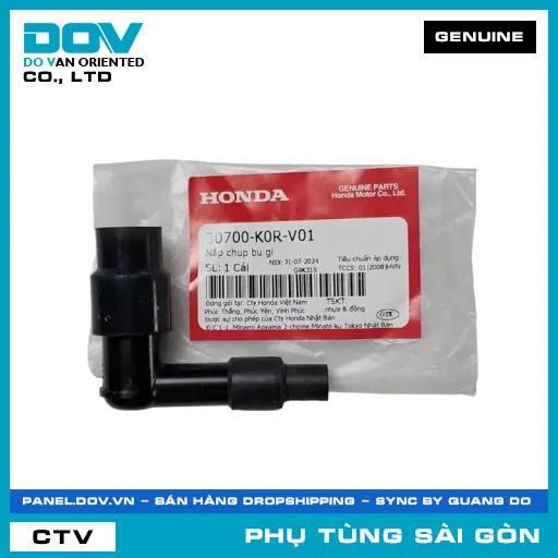 NẮP CHỤP BU GI | HONDA PARTS CODE 30700K0RV01 — 30700K0RV01