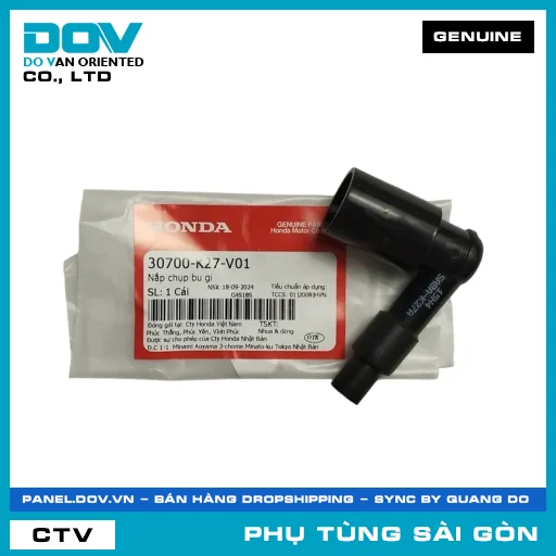 NẮP CHỤP BU GI | HONDA PARTS CODE 30700K27V01 — 30700K27V01