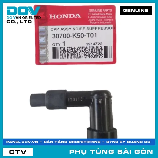 NẮP CHỤP BU GI | HONDA PARTS CODE 30700K50T01 — 30700K50T01