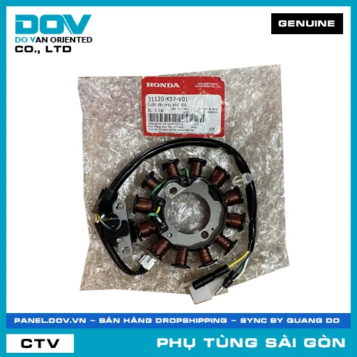 CUỘN DÂY MÁY PHÁT ĐIỆN | HONDA PARTS CODE 31120K57V01 — 31120K57V01