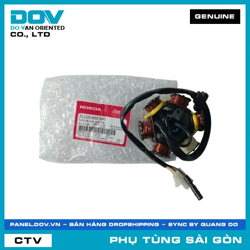 CUỘN DÂY MÁY PHÁT ĐIỆN | HONDA PARTS CODE 31120KRS860 — 31120KRS860