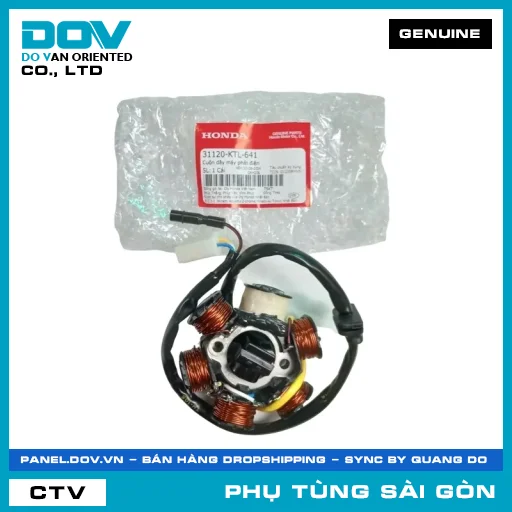 CUỘN DÂY MÁY PHÁT ĐIỆN | HONDA PARTS CODE 31120KTL641 — 31120KTL641