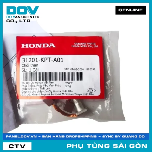 CHỔI THAN | HONDA PARTS CODE 31201KPTA01 — 31201KPTA01