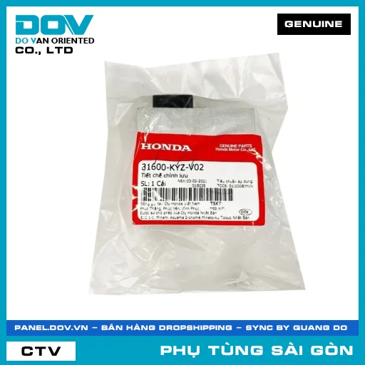 TIẾT CHẾ CHỈNH LƯU | HONDA PARTS CODE 31600KYZV02 — 31600KYZV02