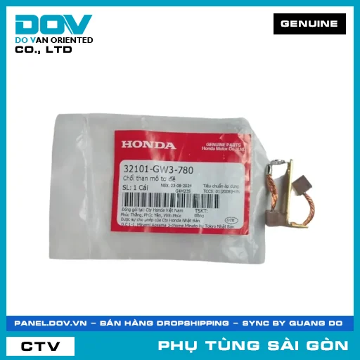 CHỔI THAN MÔ TƠ ĐỀ | HONDA PARTS CODE 32101GW3780 — 32101GW3780
