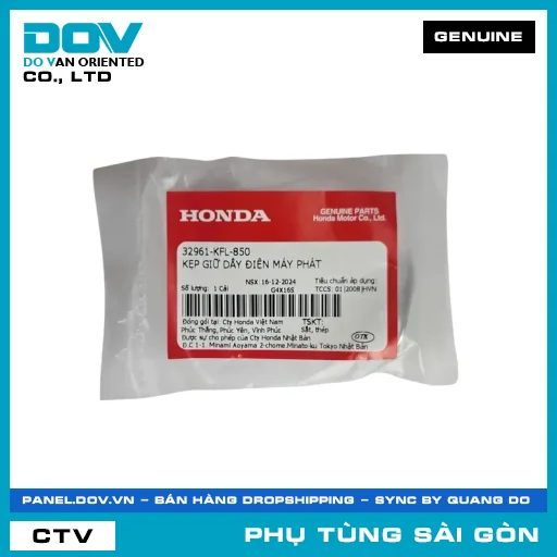 KẸP GIỮ DÂY ĐIỆN MÁY PHÁT | HONDA PARTS CODE 32961KFL850 — 32961KFL850