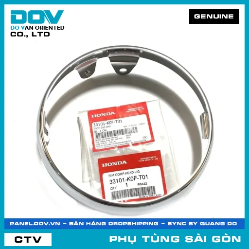 VÀNH ĐÈN PHA | HONDA PARTS CODE 33101K0FT01 — 33101K0FT01