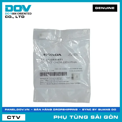 ỐC GIỮ CHOÁ ĐÈN PHA | HONDA PARTS CODE 33128GE8671 — 33128GE8671