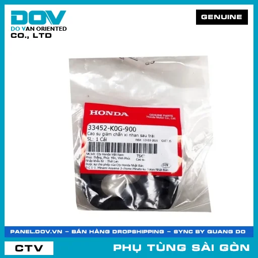 CAO SU GIẢM CHẤN XI NHAN SAU TRÁI | HONDA PARTS CODE 33452K0G900 — 33452K0G900