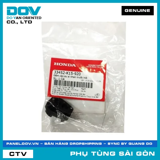 ĐỆM CAO SU XI NHAN TRƯỚC TRÁI | HONDA PARTS CODE 33452K15920 — 33452K15920