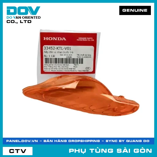 NẮP ĐÈN XI NHAN TRƯỚC TRÁI | HONDA PARTS CODE 33452KTLV01 — 33452KTLV01