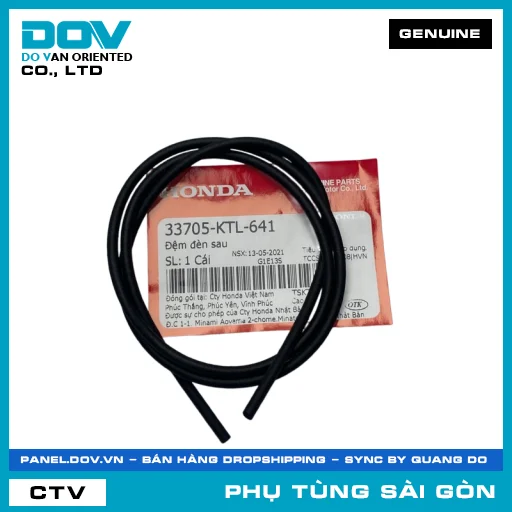ĐỆM ĐÈN SAU | HONDA PARTS CODE 33705KTL641 — 33705KTL641
